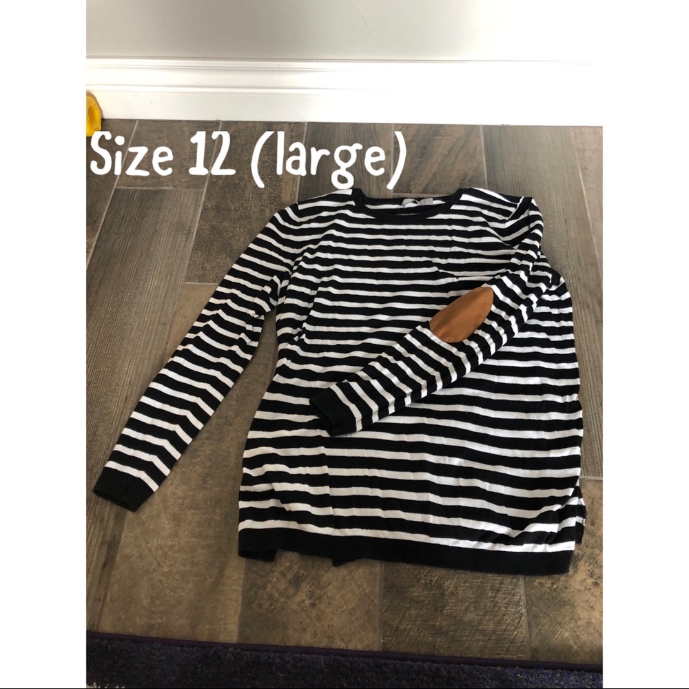 Striped maternity sweater
